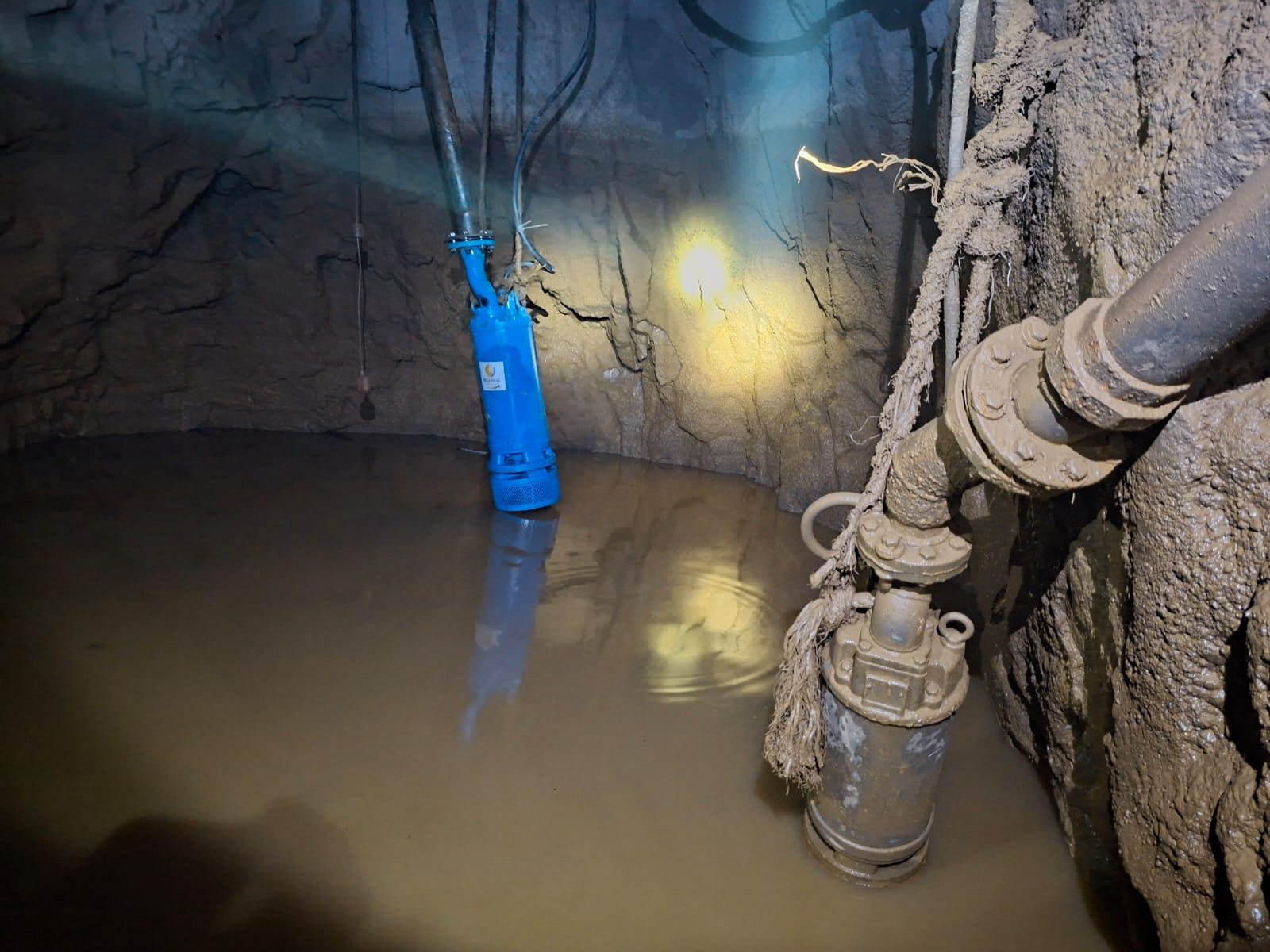 New pump installed at sump 018