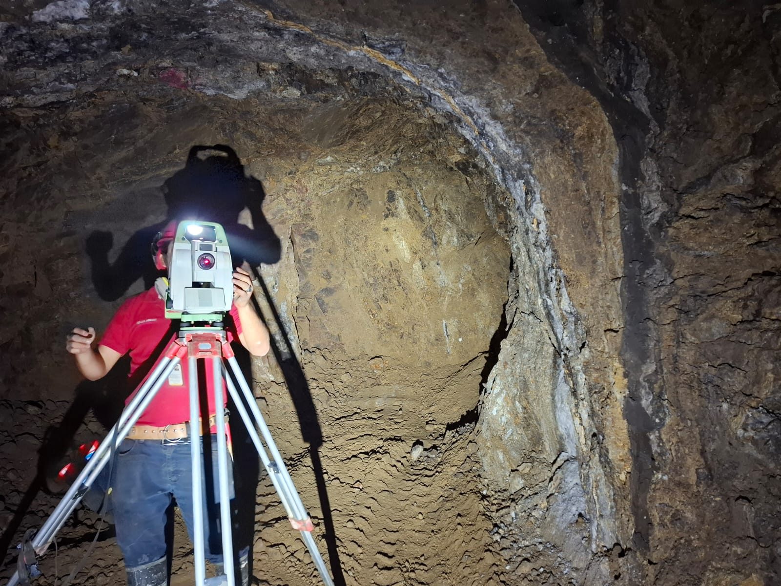 Topographic survey underground